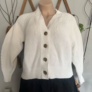 A New Day Women's Cream Cable Knit Sweater Size Large